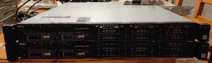Partij van 2 Servers Dell PowerEdge R330 [8 X SFF] 1U, Computers en Software, Servers, Zo goed als nieuw, 3 tot 4 Ghz, 16 GB, Hot swappable onderdelen