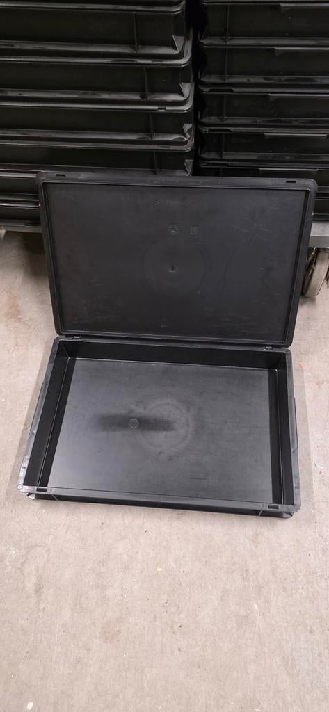 RAKO Kunststof Kisten - 600x400x90 mm - Zwart - 69 stuks, Gebruikt, 40 tot 60 cm, Verzenden, 75 tot 100 cm