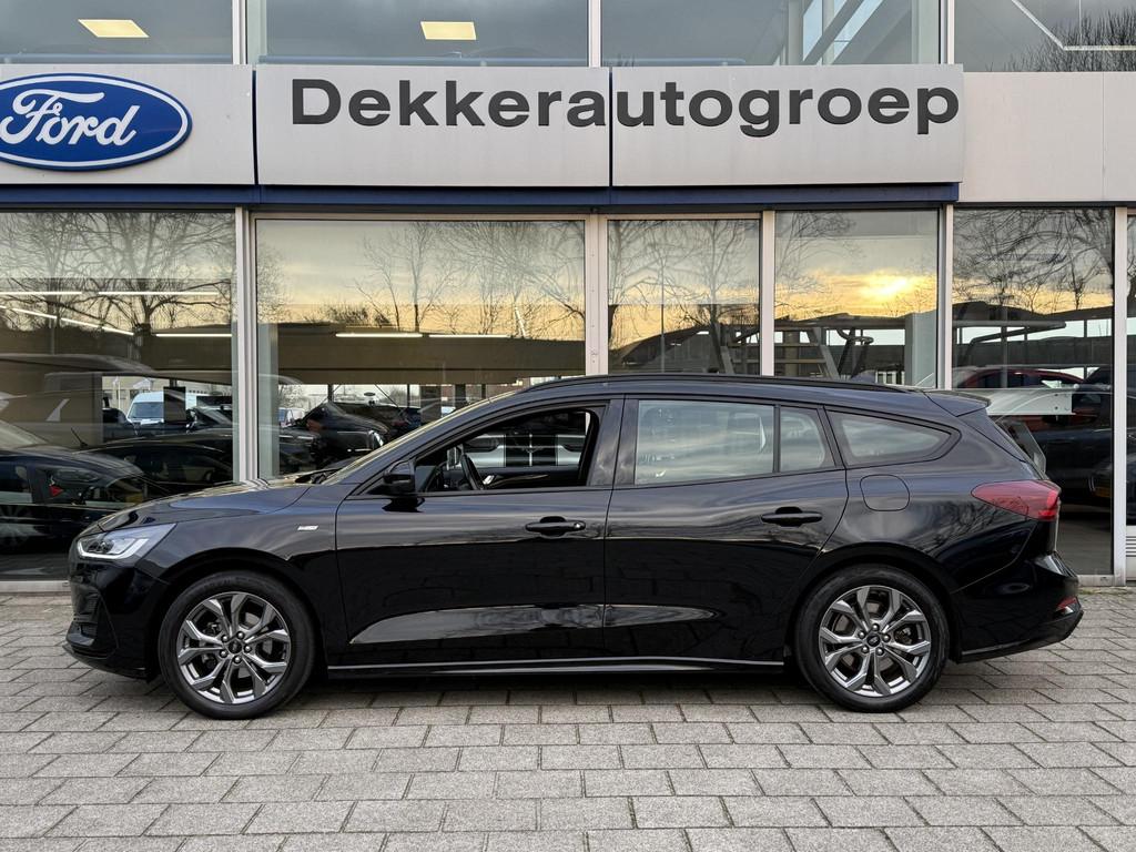Ford Focus Wagon 1.0 EcoBoost Hybrid ST Line, Auto's, Gebruikt, Euro 6, Zwart, Origineel Nederlands