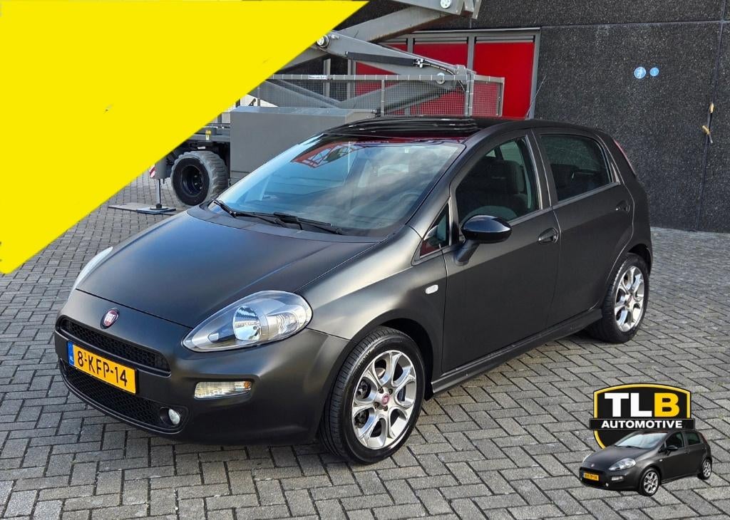 Fiat Punto 0.9 TURBO Twinair 85 2013 / NIEUWE APK / AIRCO !!, Voorwielaandrijving, Euro 5, Stof, Zwart