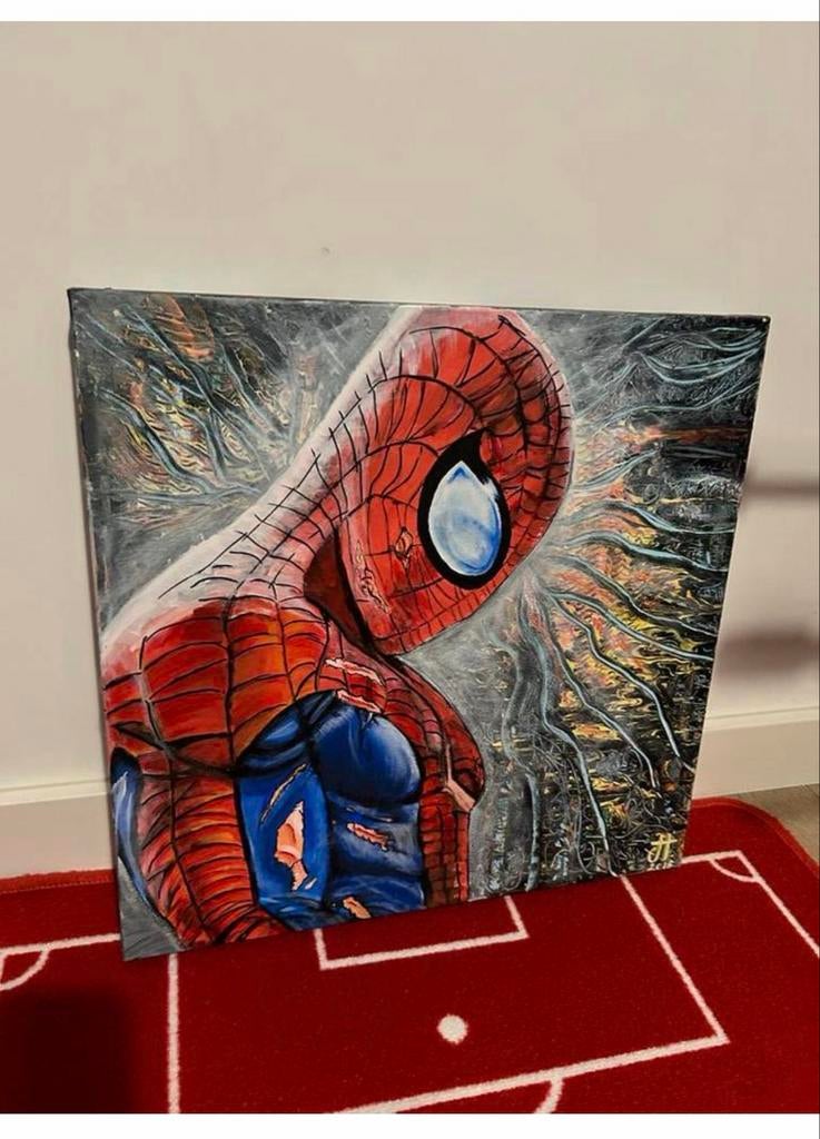Uniek handgeschilderd Spiderman schilderij, Ophalen