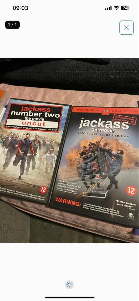 Jackass The Movie & Jackass Number Two DVD Set, Vanaf 12 jaar, Ophalen of Verzenden, Gebruikt, Boxset