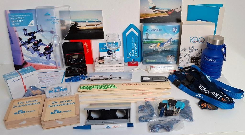 54 VINTED AIRLINE VERZAMEL ITEMS, COLL. ITEMS JAREN 80-2020., Verzamelen, Ophalen of Verzenden, Nieuw, Overige typen