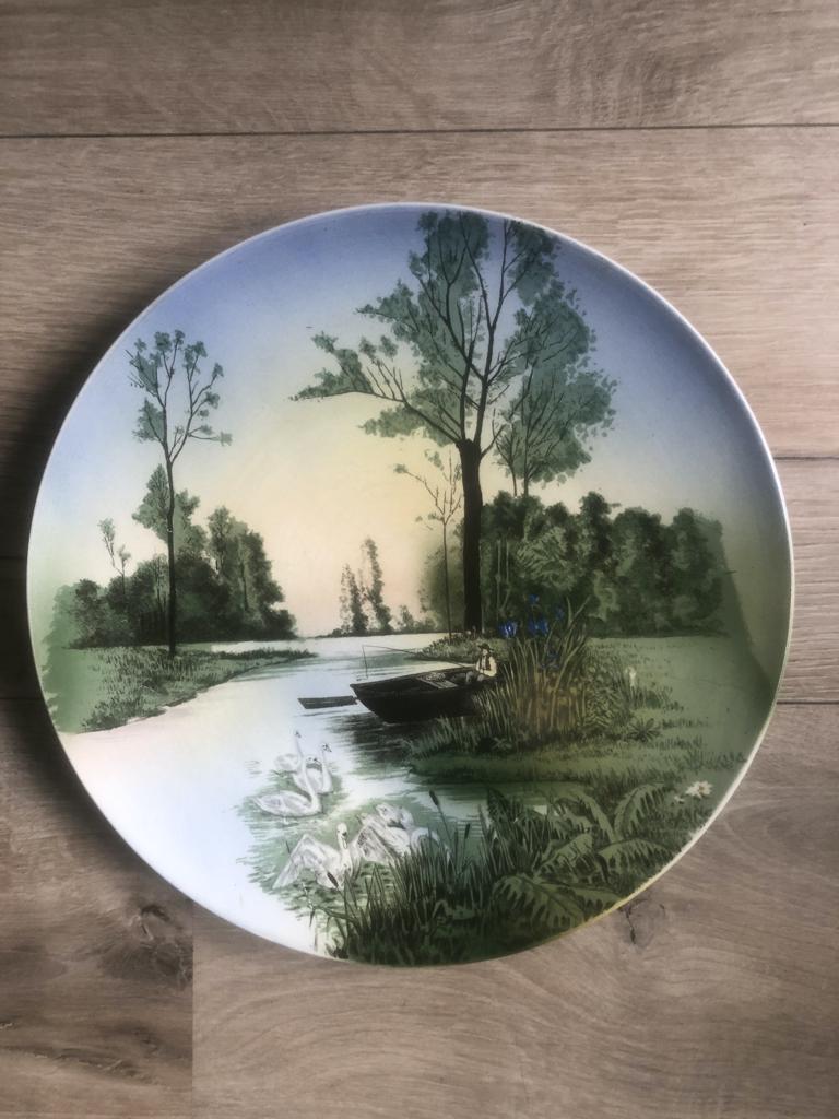 VILLEROY EN BOCH WALLERFANGEN wandbord dia 30 cm geheel gaaf, Ophalen of Verzenden