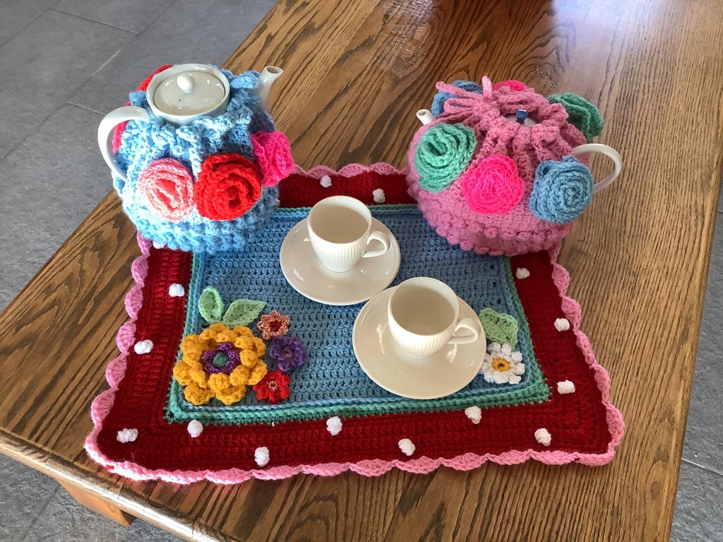 Gehaakte theemuts,eierwarmer, placemat, Ophalen of Verzenden, Nieuw, Haken, Overige typen