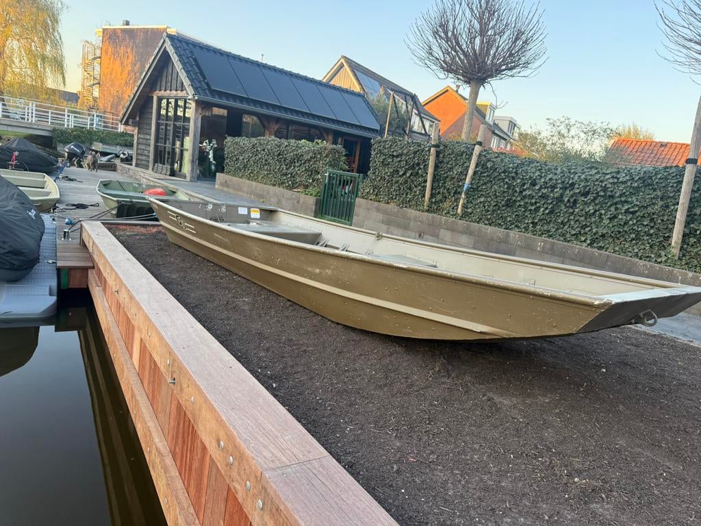 G3 1436 aluminium platbodem, Ophalen, Gebruikt, Aluminium, Benzine