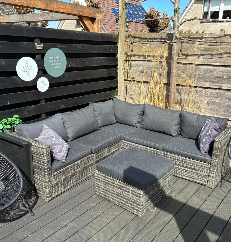Loungeset, Tuin en Terras, Tuinsets en Loungesets, Ophalen, Zo goed als nieuw, Overige materialen