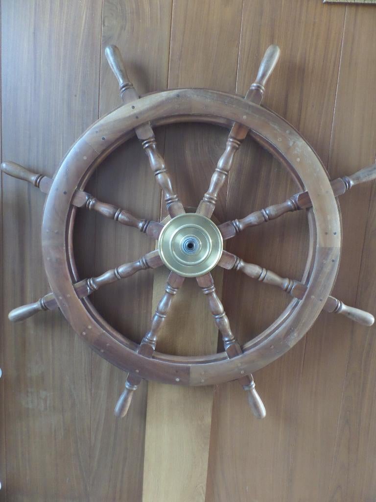 Houten stuurwiel, Watersport en Boten, Ophalen, Zo goed als nieuw, Overige typen