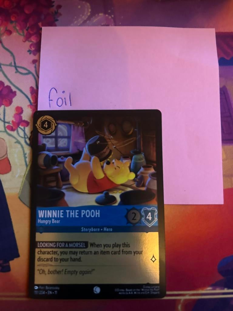 Winnie the pooh hungry bear foil, Ophalen, Nieuw, Foil