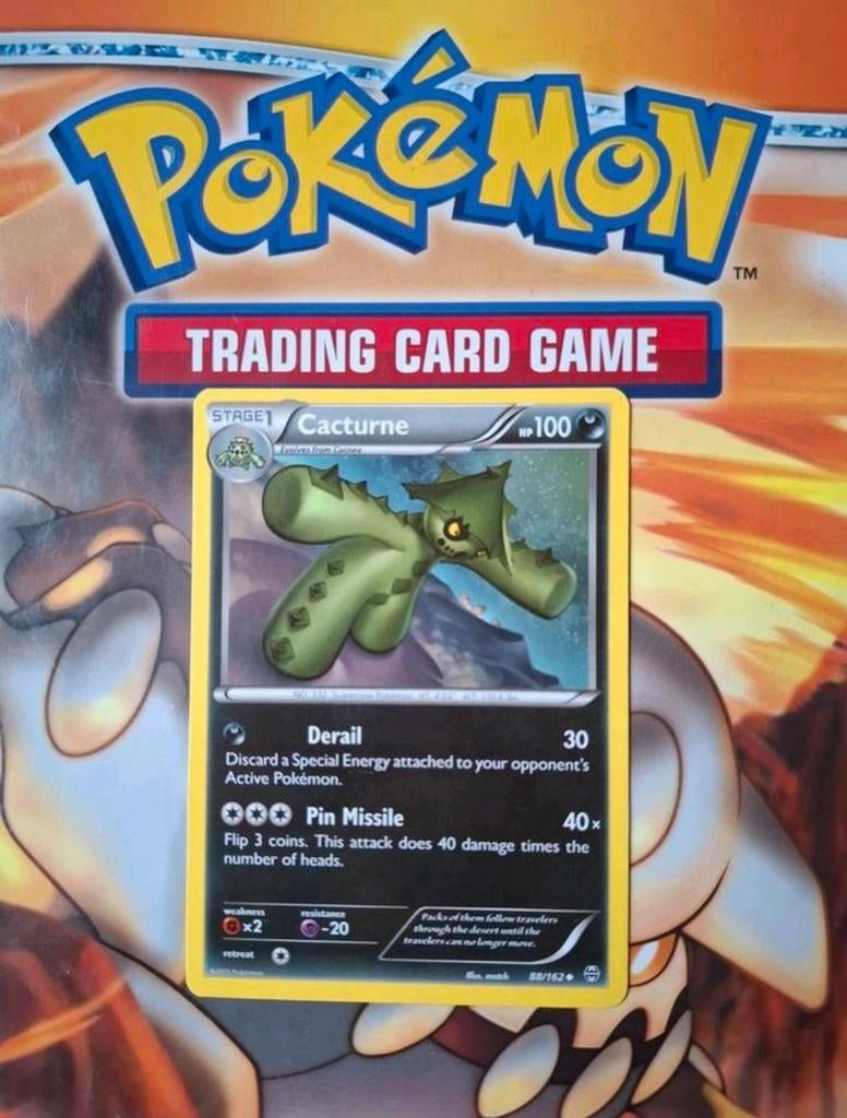 Cacturne 88/162 XY Breakthrough pokemon kaart nm, Ophalen of Verzenden, Zo goed als nieuw, Losse kaart