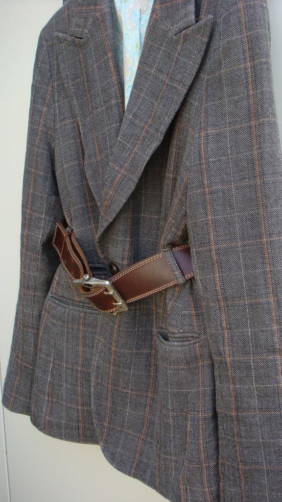 HANS UBBINK design dames colbert met riem, Bruin, Nieuw, Jasje, Ophalen
