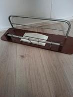 Oude houten kapstok met spiegel, Gebruikt, Minder dan 100 cm, Hout, Ophalen