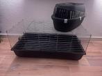 Hamster/konijnenkooi en transport box, Kooi, Gebruikt, Minder dan 75 cm, Hamster