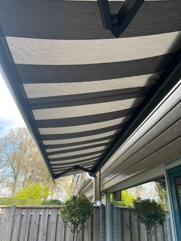 Sunmaster zonnescherm 540x240 cm, zeer goede staat, Tuin en Terras, Zonneschermen, Ophalen, Gebruikt, 450 cm of meer, 150 tot 300 cm