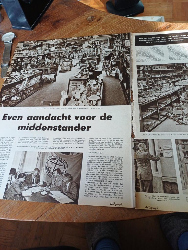 Artikel over de gebr. Krebs warenhuis Joosse Scheveningen, Verzamelen, Ophalen of Verzenden