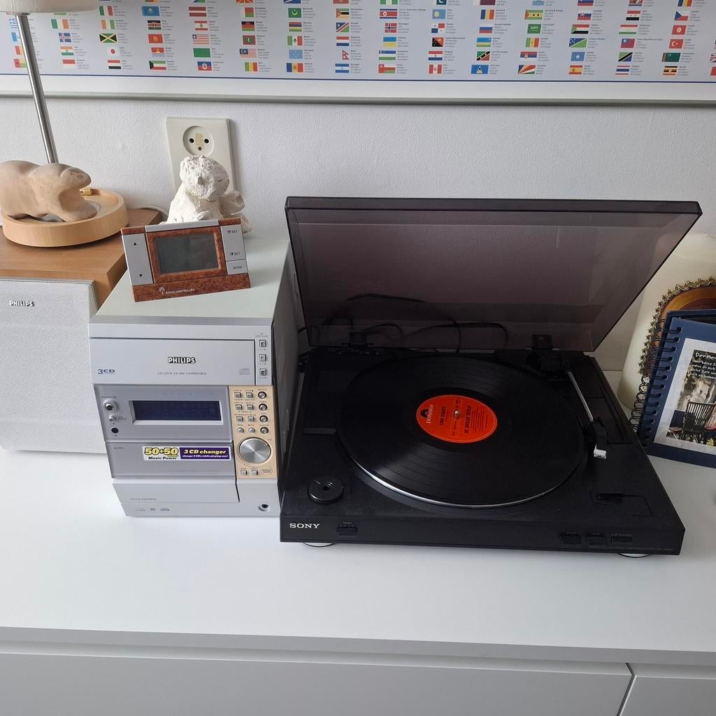 Platenspeler met boxen en versterker, Ophalen, Overige merken