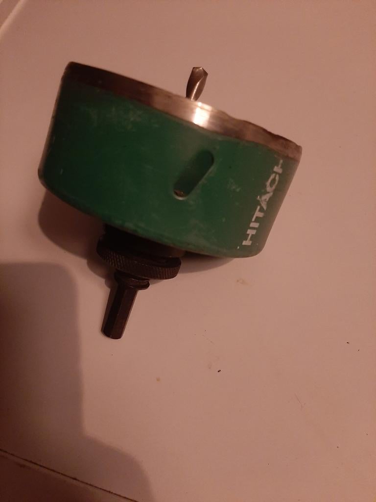 Hitachi ronde gatenboor, Doe-het-zelf en Verbouw, Gereedschap | Boormachines, Ophalen of Verzenden