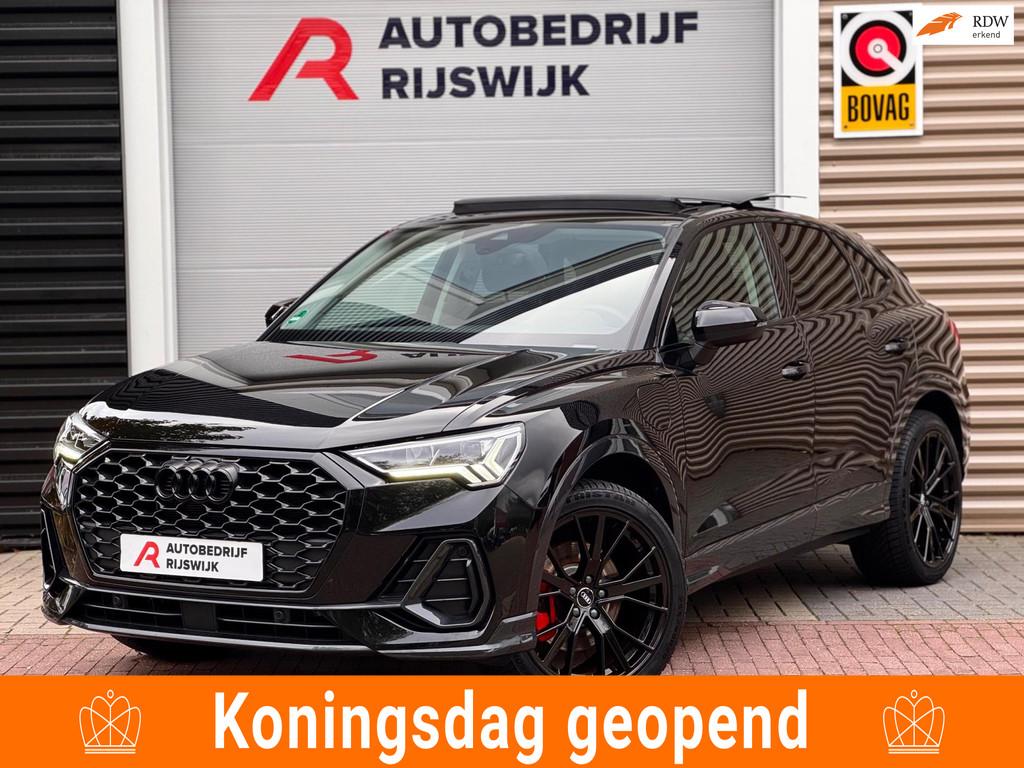 Audi Q3 Sportback 45 TFSI e S Edition Pano/Memory/360/Matrix, Auto's, Audi, 12 maanden, Gebruikt, Leder en Stof, Zwart