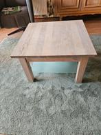 Salontafel whitewash eiken 70x70 cm, Ophalen, 100 tot 150 cm, 50 tot 100 cm, Minder dan 50 cm