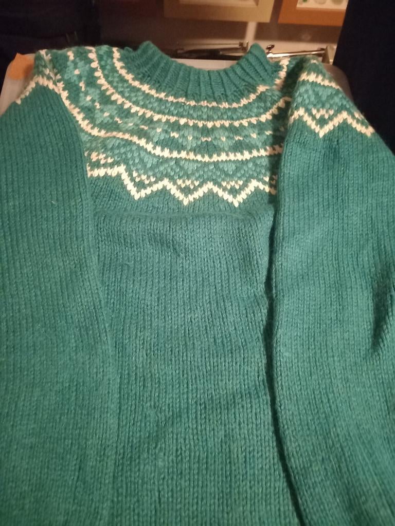 Mooie dikke handgebreide wollen trui maat xxl, Ophalen of Verzenden, Zo goed als nieuw, Overige maten