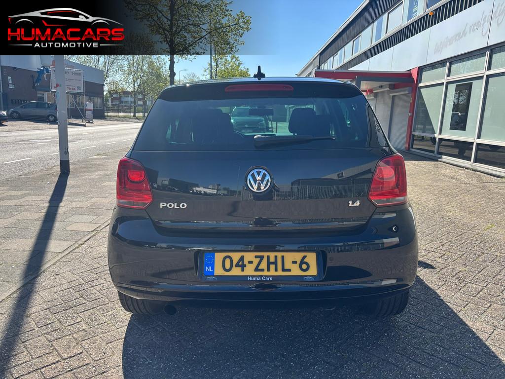 Volkswagen Polo 1.4-16V Highline|Carplay|stoelverw.|Cruise, Auto's, Volkswagen, Voorwielaandrijving, 4 cilinders, Zwart, Bedrijf