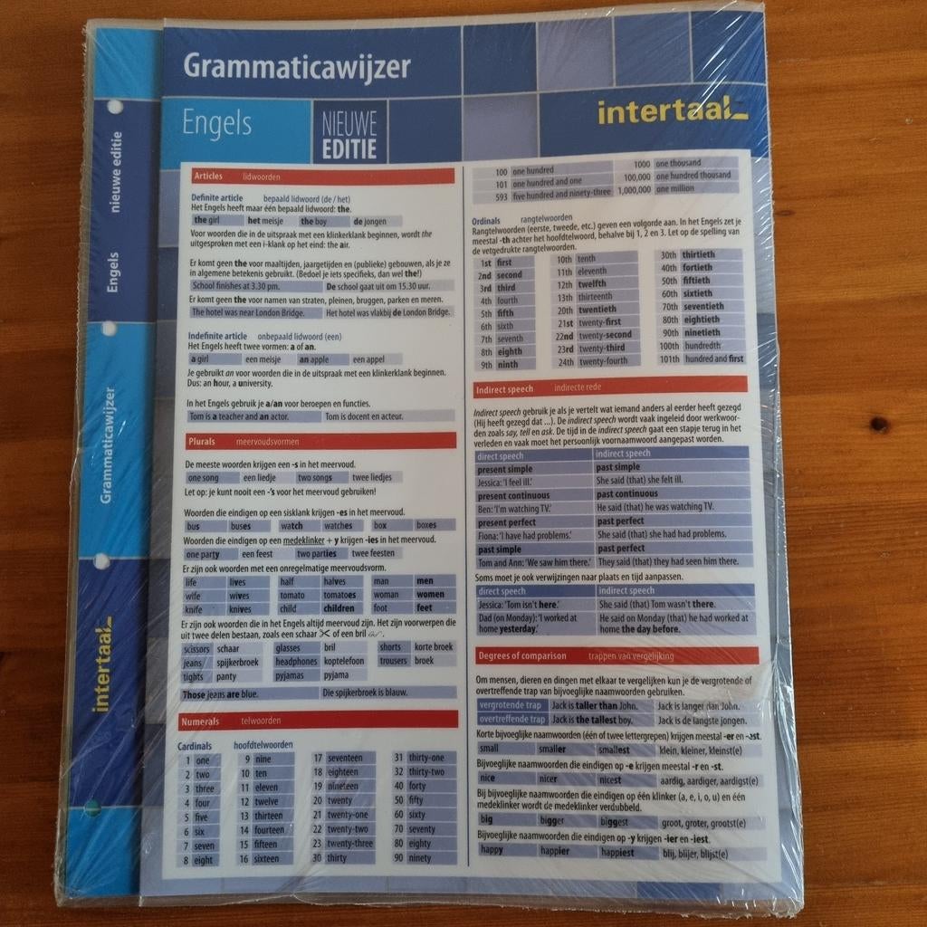 Grammaticawijzer Engels - Nieuwe Editie (Intertaal), Boeken, Ophalen of Verzenden, Nieuw, VWO, Engels