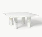 Westwing marmer salontafel wit, Ophalen, 50 tot 100 cm, 50 tot 100 cm, Zo goed als nieuw