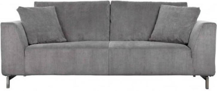 Zuiver Bank Sofa Dragon 3-seater Rib Cool Grijs z.g.a.n., Huis en Inrichting, Banken | Bankstellen, Zo goed als nieuw, Rechte bank