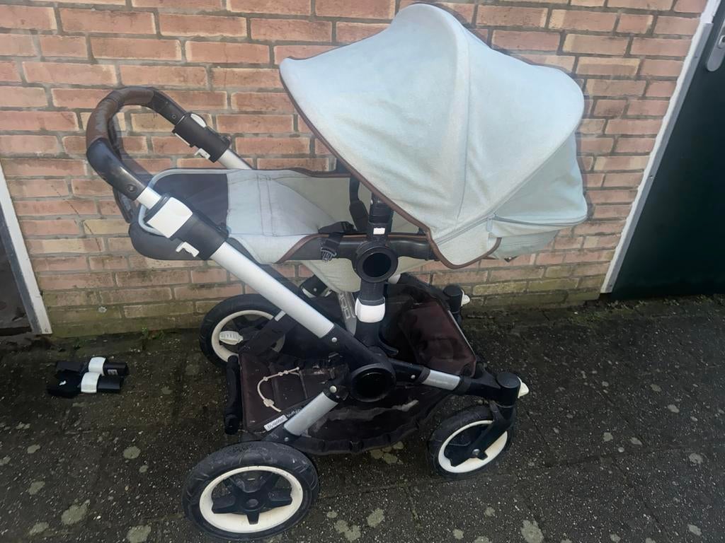 Bugaboo Buffalo Groen - Inclusief reiswieg en Maxi-Cosi adap, Kinderen en Baby's, Kinderwagens en Combinaties, Gebruikt, Bugaboo