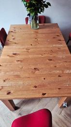 Stornäs uitschuifbare eettafel van grenenhout, Ophalen, Gebruikt, 100 tot 150 cm, Vijf personen of meer