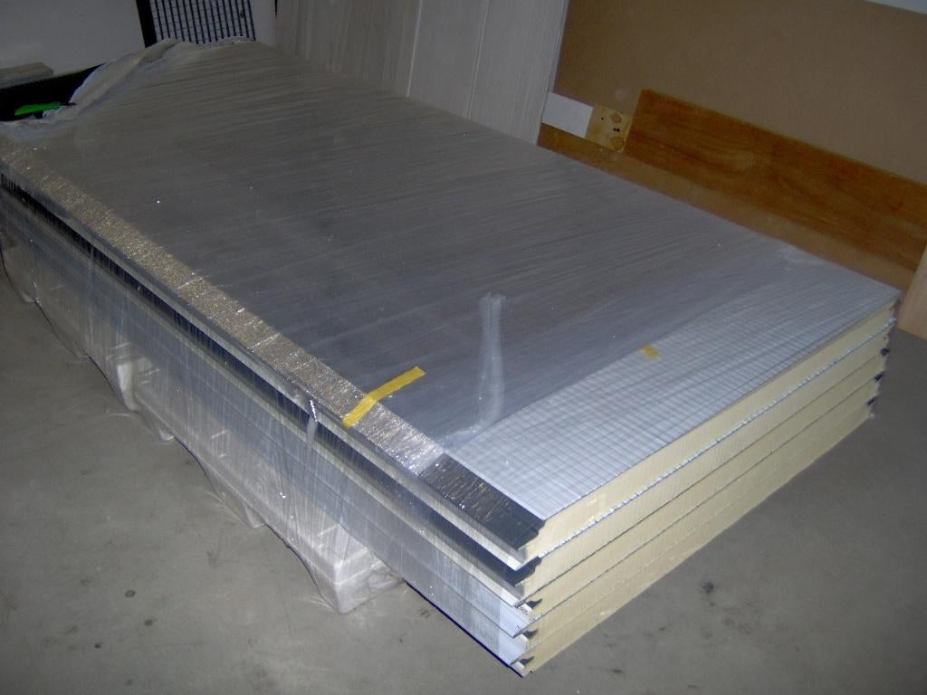 sandwichpanelen/platen, Doe-het-zelf en Verbouw, Platen en Panelen, Ophalen, Nieuw, Overige materialen, 50 tot 100 mm