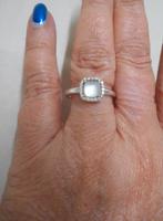 Zilveren Ti Sento ring maat 17.25 nr.1586, Gebruikt, Verzenden, 17 tot 18, Dame