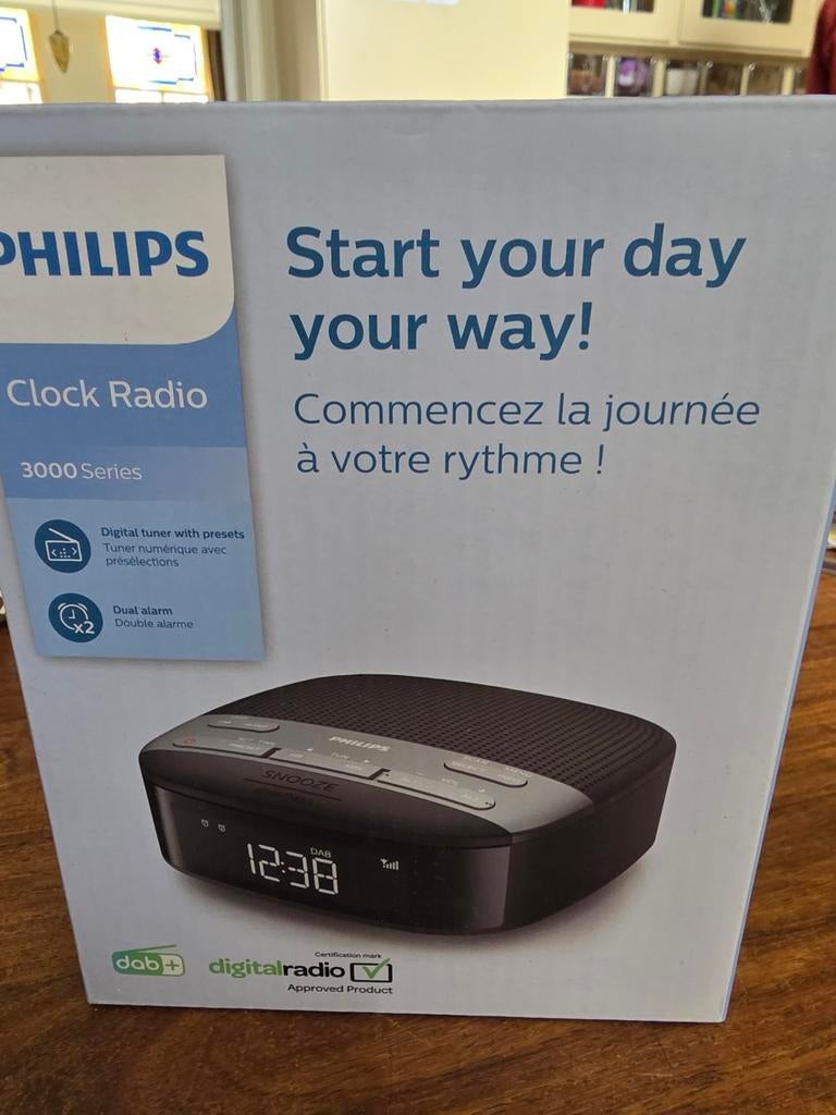 Philips Clock Radio 3000 Series DAB+ Digitale Radio, Ophalen of Verzenden, Nieuw, Radio