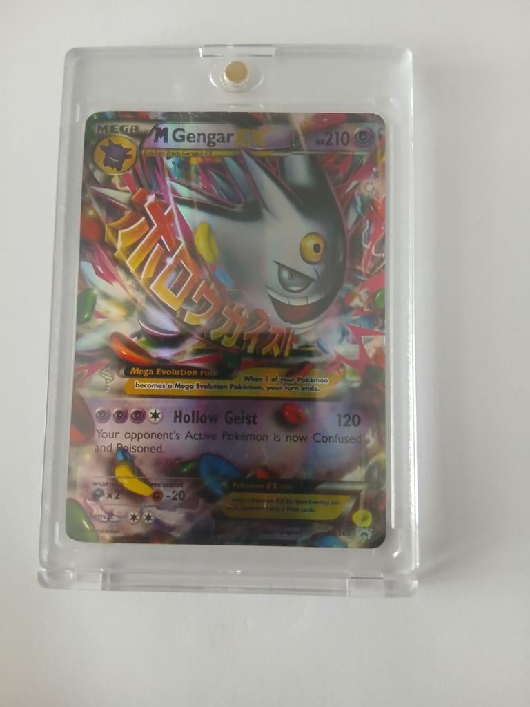 Zeldzaame pokemon kaart gengar, Ophalen of Verzenden, Zo goed als nieuw, Losse kaart, Foil
