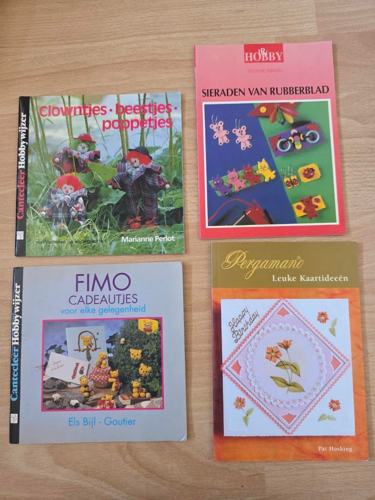 Knutselboekjes: fimo, pergamano, rubberblad en poppetjes, Ophalen of Verzenden, Overige onderwerpen
