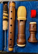 VINTAGE MOECK ROTTENBURGH SOPRAAN BLOKFLUIT ROZENHOUT, Ophalen of Verzenden, Gebruikt, Sopraan of Sopranino, Met koffer, hoes of etui