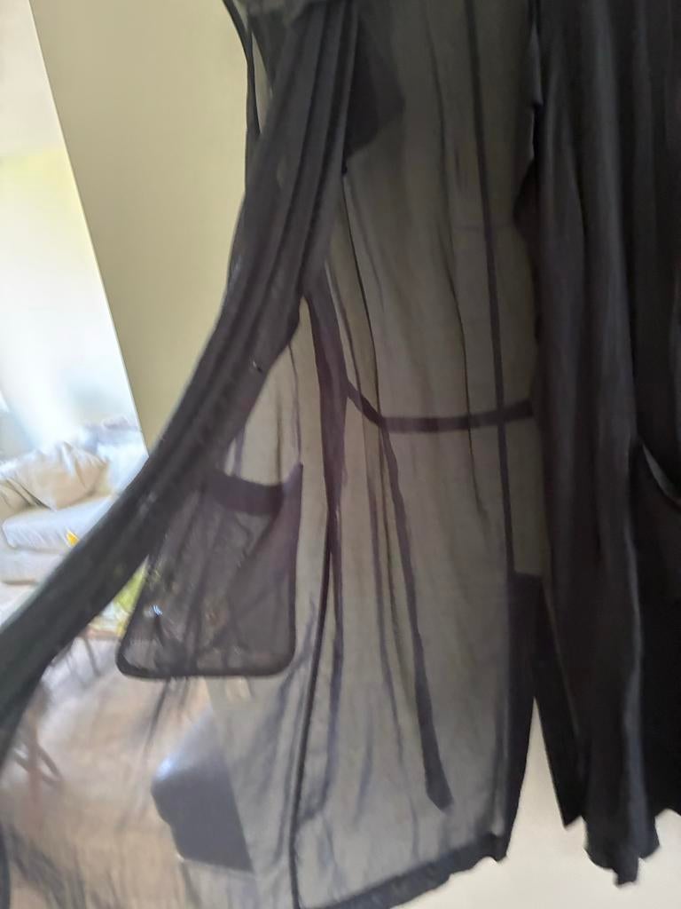 Dries van Noten Zwarte Transparante Jurk Maat M, Kleding | Dames, Maat 38/40 (M), Zwart, Ophalen of Verzenden, Zo goed als nieuw