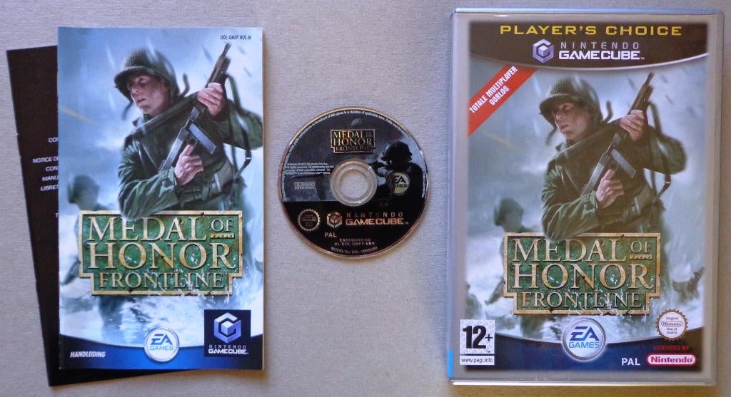 Medal of Honor Frontline voor de Nintendo GameCube Compleet, Spelcomputers en Games, Games | Nintendo GameCube, Shooter, 1 speler
