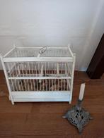 Oud wit brocante vogelkooi, Antiek en Kunst, Ophalen of Verzenden