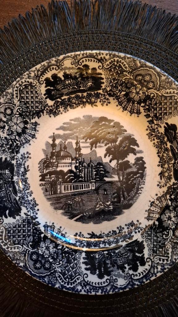 Antiek bord: 'La Cartuja de Sevilla - Vistas', Ophalen of Verzenden