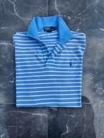 Polo Ralph Lauren lichtblauw met witte strepen, Kleding | Heren, Polo's, Ophalen of Verzenden, Gedragen, Maat 48/50 (M), Blauw