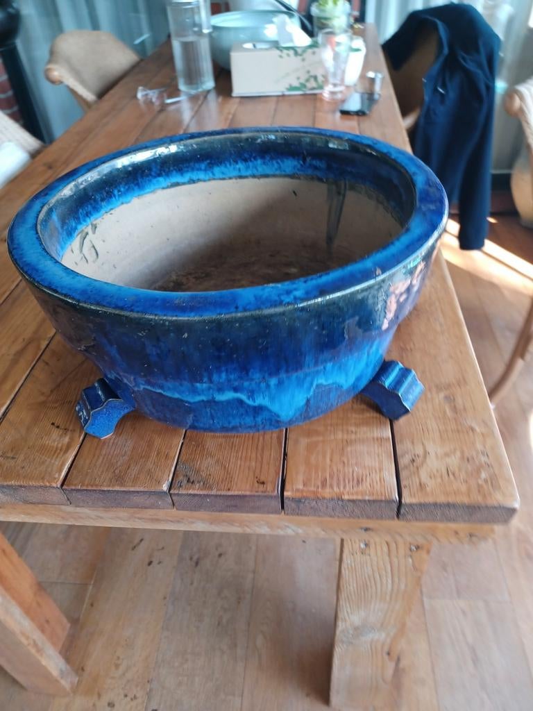 Bloempot, Ophalen, Rond, Binnen, Aardewerk