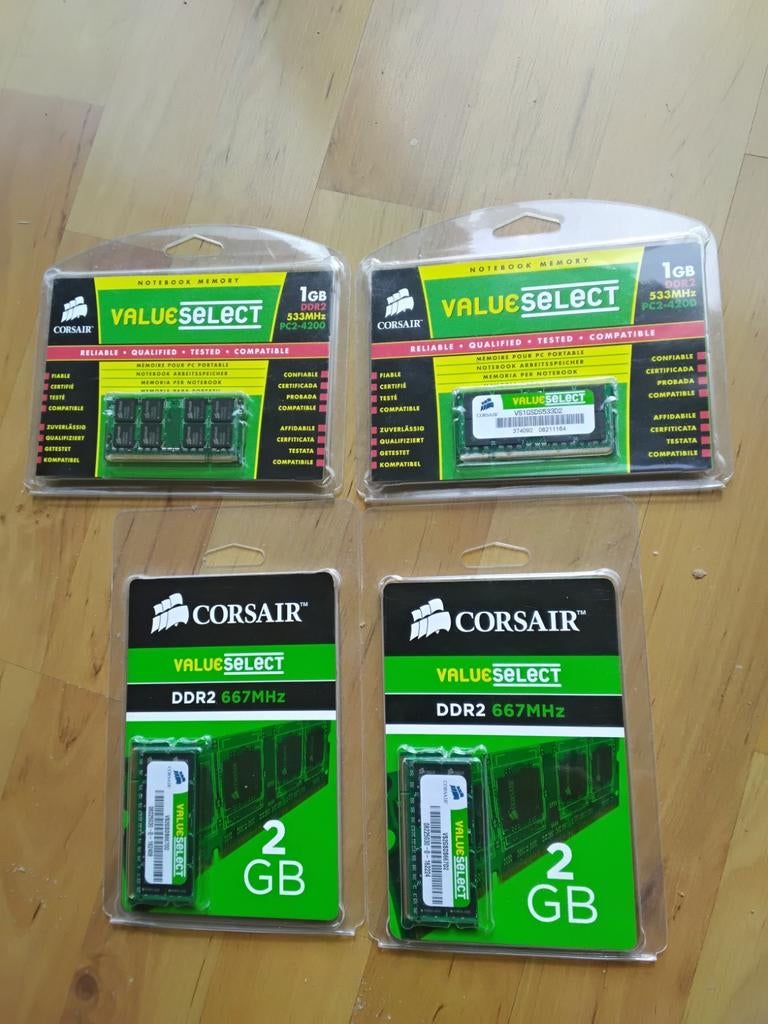 Diverse DDR2 SO-DIMM geheugen, Computers en Software, RAM geheugen, Ophalen of Verzenden, DDR2, Laptop