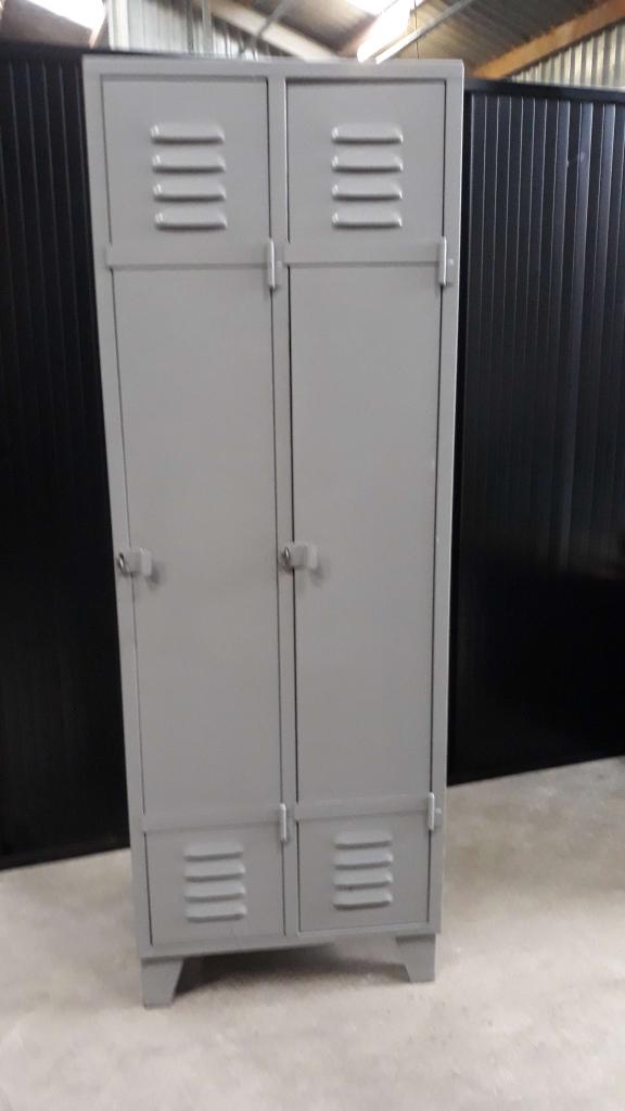 Vintage Lockerkasten/ kleding kasten, Gebruikt, -, Metaal, --