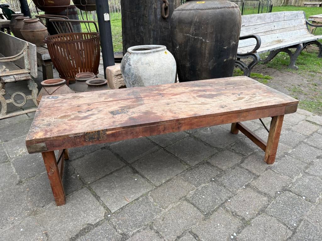 Lage inklapbare markttafel, Ophalen, Gebruikt, Teakhout, Nvt