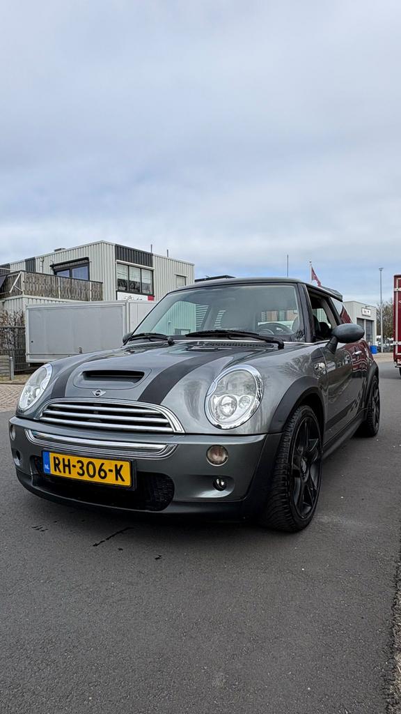 Mini Cooper S 2003 Grijs, Auto's, Mini, Voorwielaandrijving, Zwart, 4 cilinders, 4 stoelen