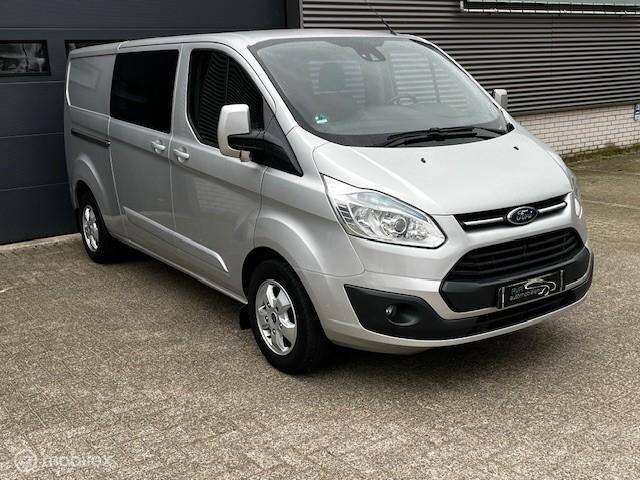 Ford Transit Custom Combi 2.0 TDCI L2H1 DUBBELCABINE/2X SCHU, Voorwielaandrijving, Stof, Gebruikt, Zwart