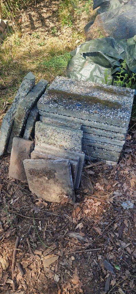 Grindtegels 60 x 40 mm - Gebruikt, Tuin en Terras, Tegels en Klinkers, Gebruikt, Ophalen of Verzenden, 10 m² of meer, Grind
