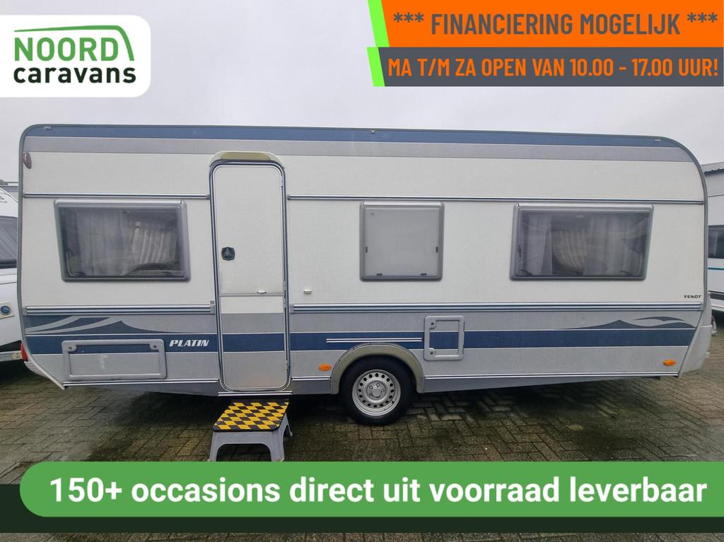 FENDT PLATIN 530 ENKELE BEDDEN + VOORTENT +LUIFEL +MAGNETRON, Caravans en Kamperen, Rondzit, 7 tot 8 meter, Bedrijf, Fendt
