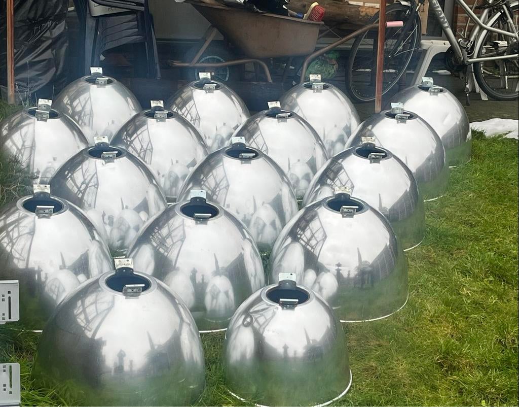 Holophane  prismatisch geslepen boro-sillicaatglas reflector, Ophalen, Overige kleuren, 25 tot 50 cm, Rond